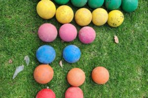 Viele Boßelkugeln in Hamburg Viele Boßelkugeln in Hamburg